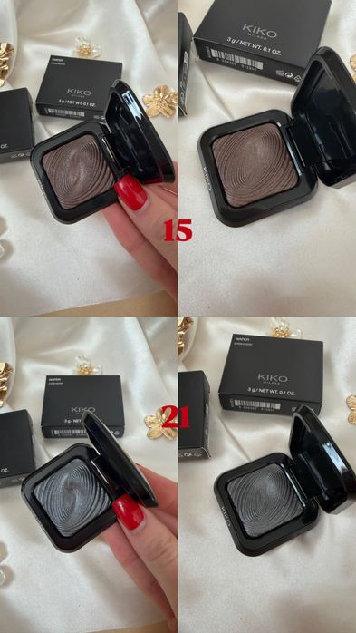 Тіні для повік Kiko Milano Water Eyeshadow 01 05 09 10 14 15 21