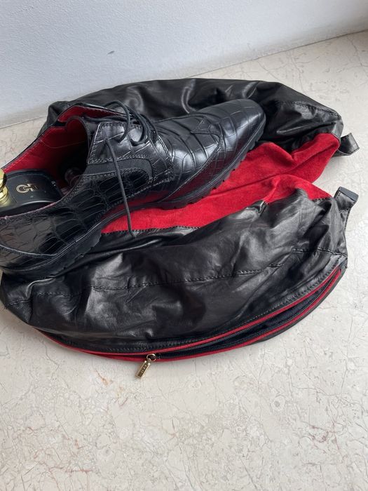 Туфли Zilli крокодил.