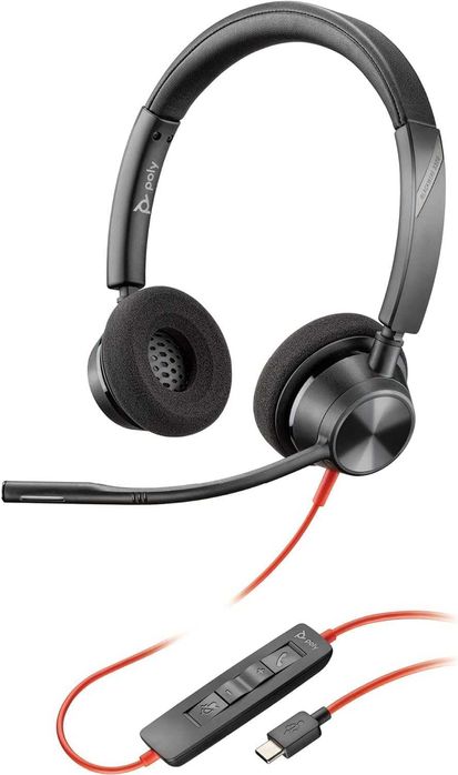 Headset Plantronics Poly BLACKWIRE 3320 - Usado