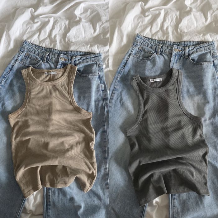 Трендові майки zara з потертостями