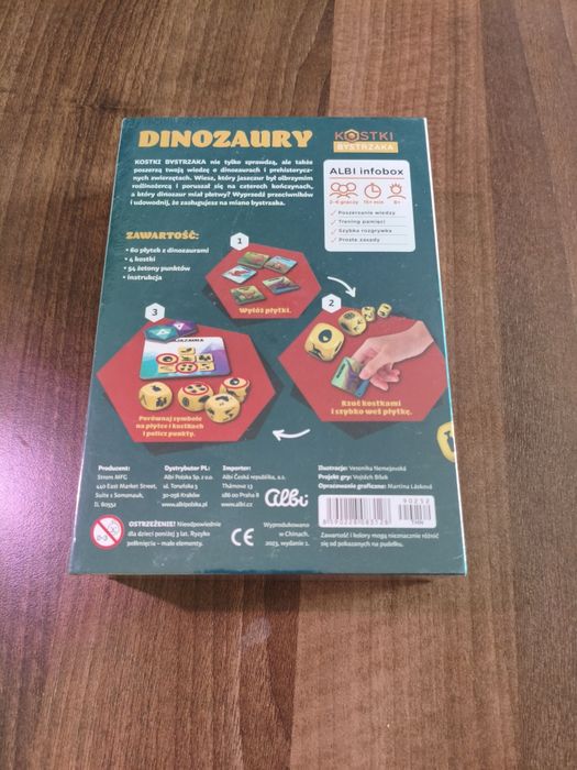 Albi kostki bystrzaka Dinozaury