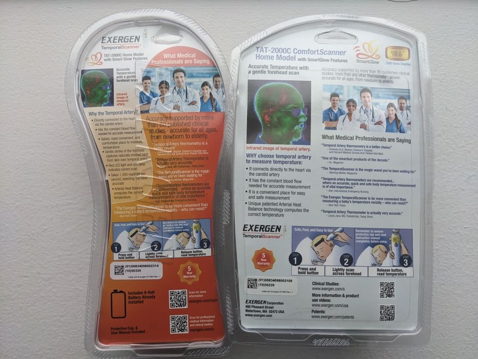 Новий термометр інфрачервоний Exergen США ( Thermometer TAT-2000 )