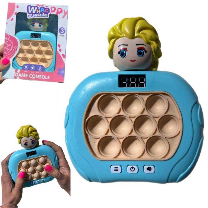 Gra zręcznościowa antystresowa popit Pop it dla dzieci Elsa Kraina Lod