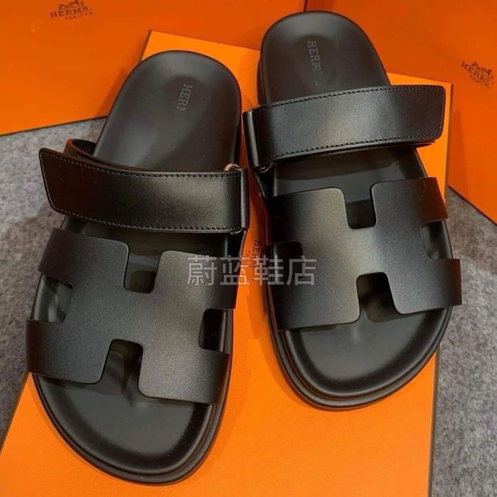 Летние тапки Hermes унисекс