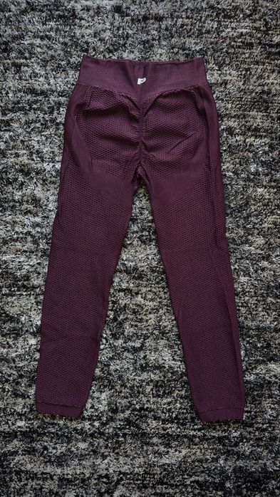 Prozis Leggings Scrunch Bordô | Textura Waffle | Novas