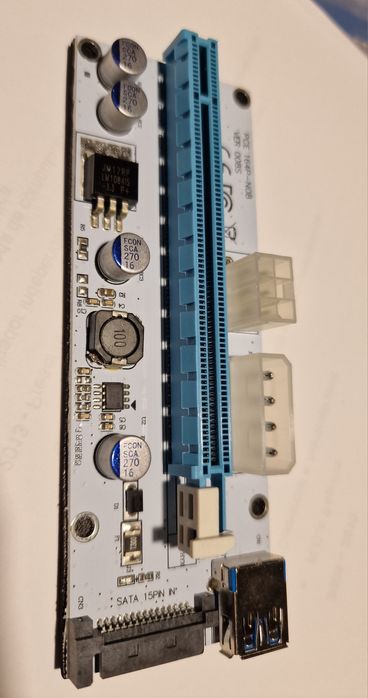 Riser PCI-E 1x to 16x - GPU - Mineração crypto