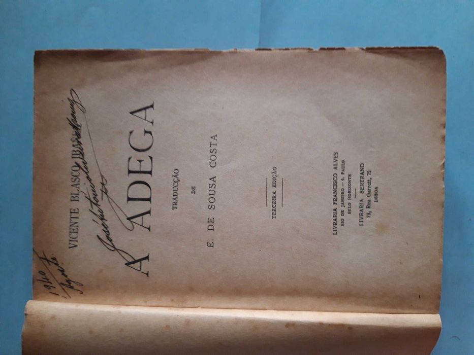 Livro Ref Par 2- A Adega - Vicente Blasco Ibañez