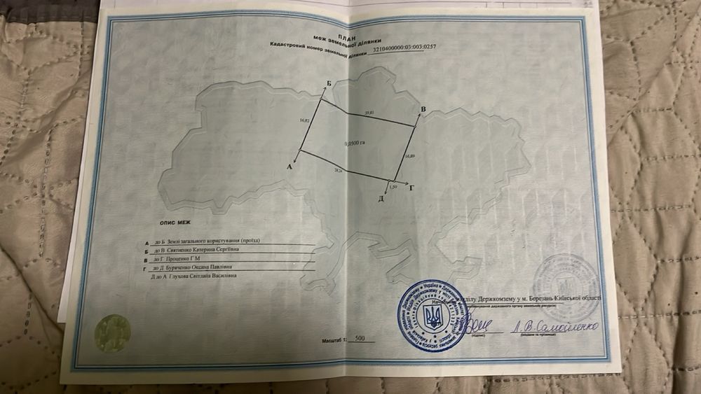 Земельний участок під забудову