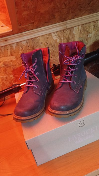 Trzewiki damskie Lasocki skórzane rozmiar 34