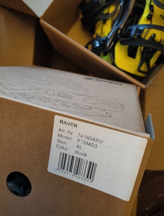 Nowe wiązania snowboardowe Raven Fastec FTM450 M L XL jak flow sp 360