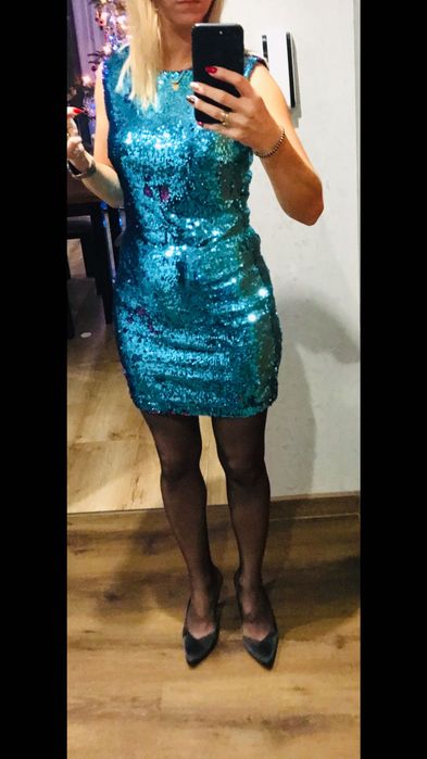 Sukienka wierczorowa cekinowa