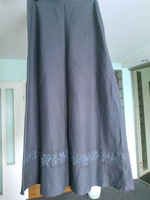 *Льняная А-образная юбка макси*Next*