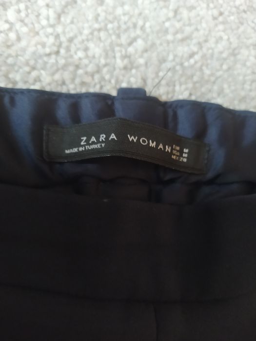 Spodnie materiałowe eleganckie Slim Fit cygaretki rurki Zara