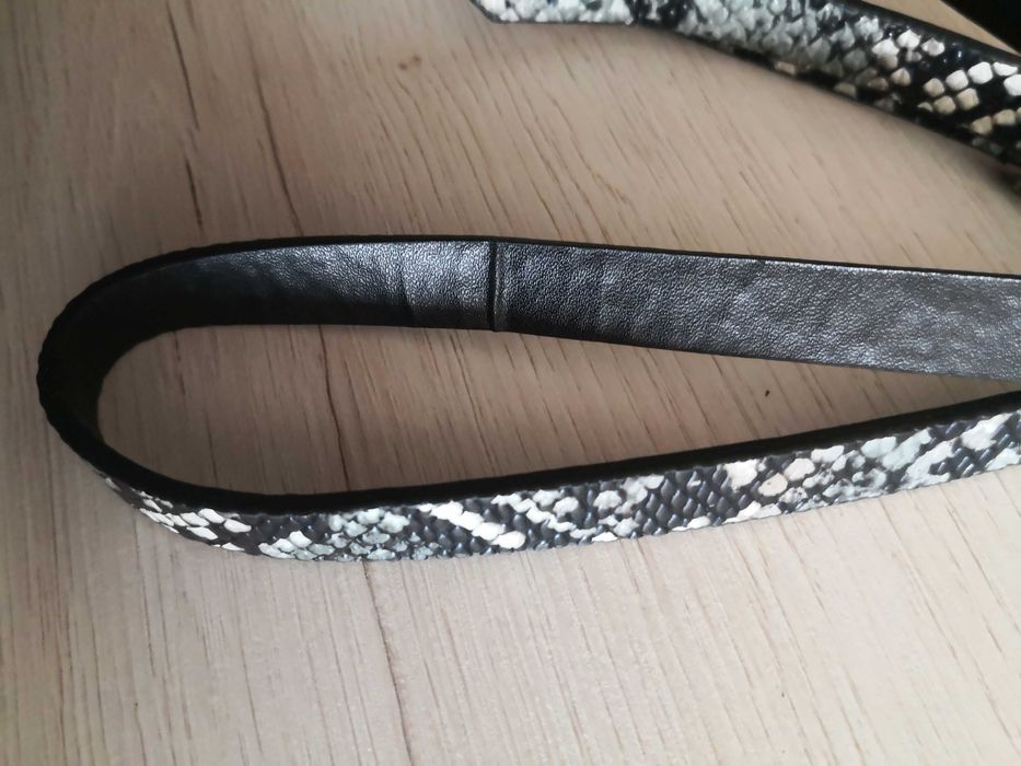 RESERVED Nowy cienki pasek damski do spodni, sukienki skóra węża