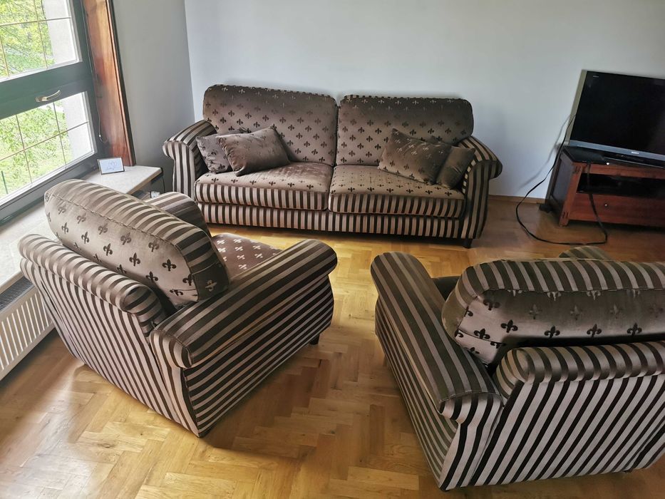 PROMOCJA!! Zestaw wypoczynkowy, sofa, fotele, meble gabinetowe