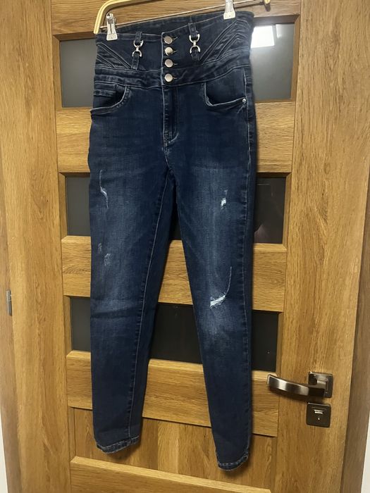 Dżinsy damskie, wysoki stan rozmiar S