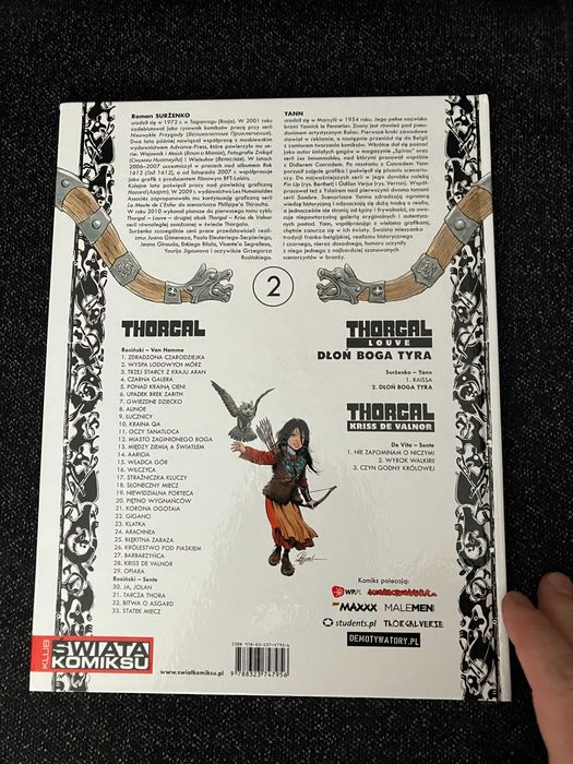 Komiks Thorgal. Dłoń boga Tyra, TWARDA, Egmont 2012, stan bdb