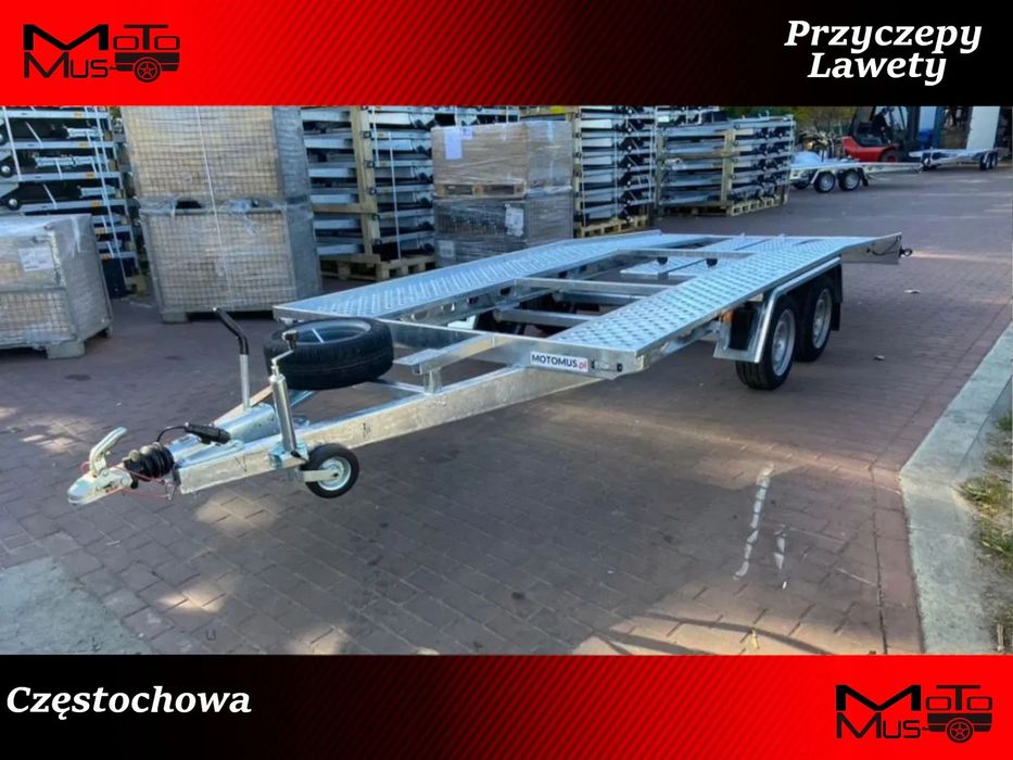 Laweta Gala Raz Łamana 4.5X2m Koła 195R13c  Super Lekka 2700Kg