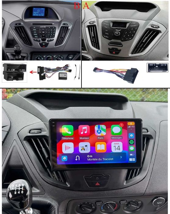 Radio samochodowe Ford Transit CUSTOM 2012-21 WIFI CARPLAY USB 2/64GB