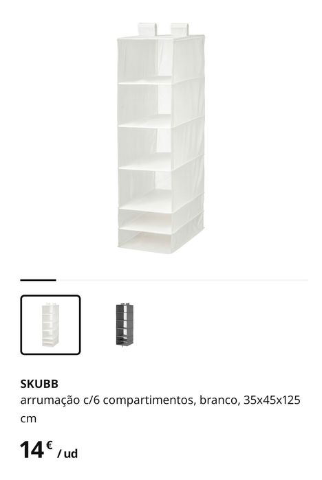 Arrumação Roupeiro Com 6 Compartimentos - Ikea