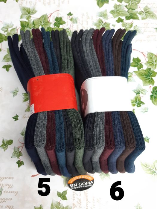 12 pares de meias em algodão bom