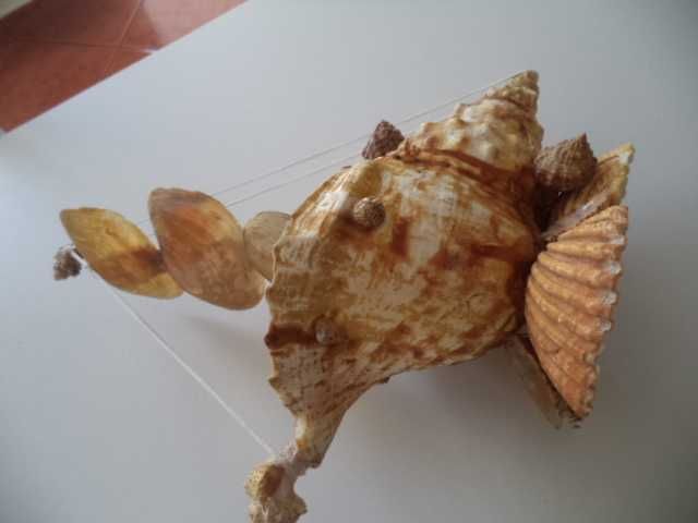 Peça Decorativa " Barco Artesanal " Antigo