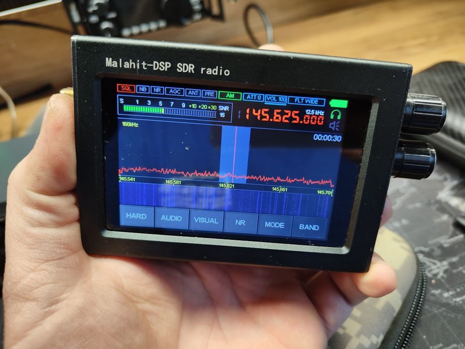 Malachite odbiornik kf hf skaner z wodospadem dsp świetny dotykowy