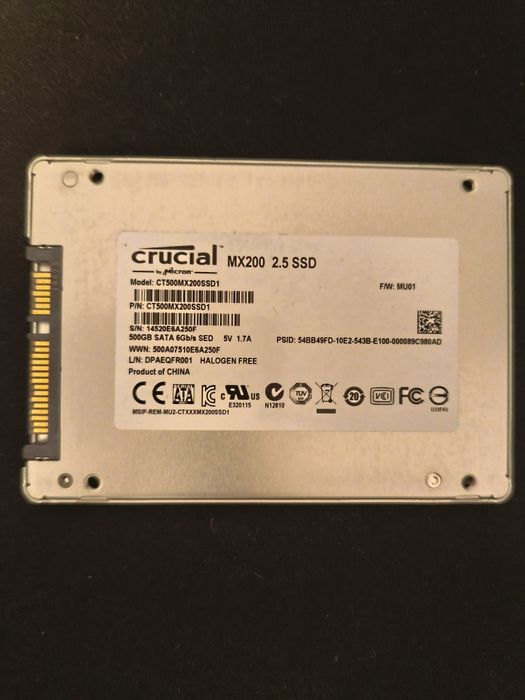 SSD 500GB Crucial