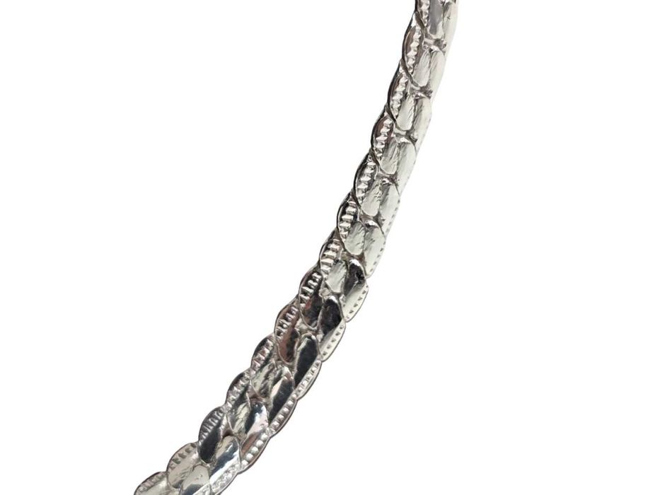 Urokliwy srebrny łańcuszek 925 51cm