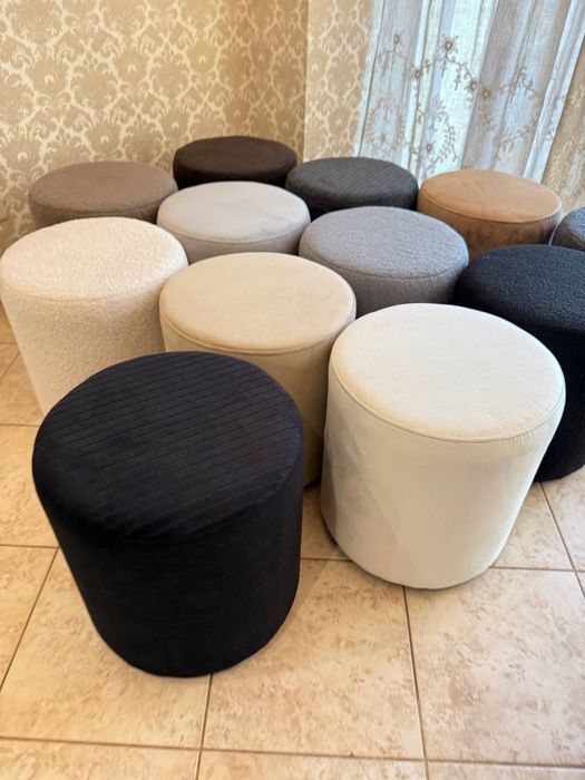 М'який круглий пуф  різні види – в наявності! Опт і дропшипінг