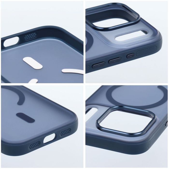 Etui na iPhone 17 Flexline Mag Cover zgodne z MagSafe granatowe