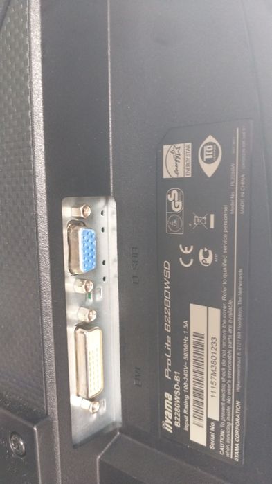 Monitor 22" IIYAMA Prolite B2280WSD