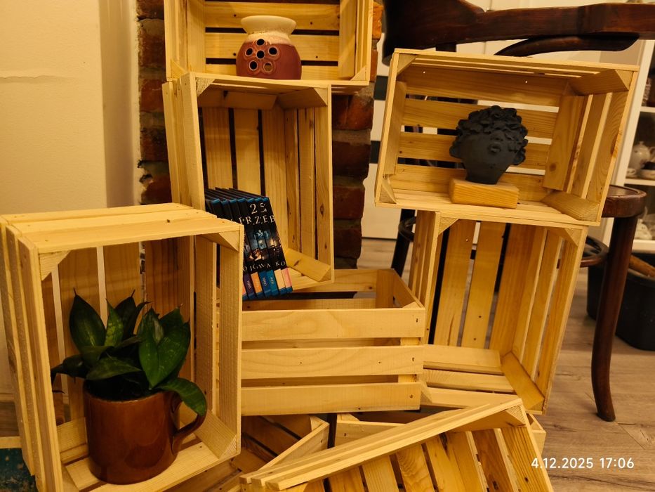 Skrzynka drewniana, dekoracyjna, sosnowa 29,5x20x15*