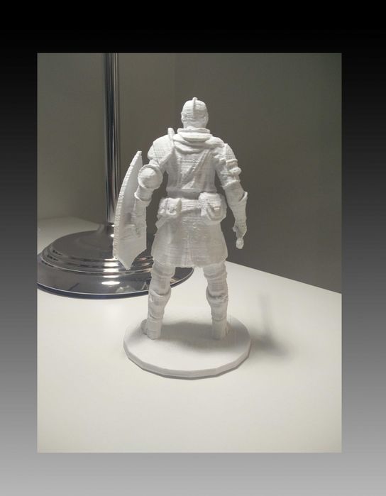 Elitarny rycerz Elite Knight - Dark souls statuetka Druk 3D PLA biały