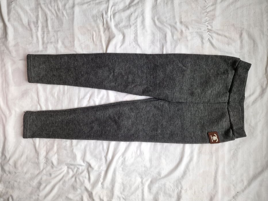 Legginsy dziewczęce ocieplane zimowe  140cm