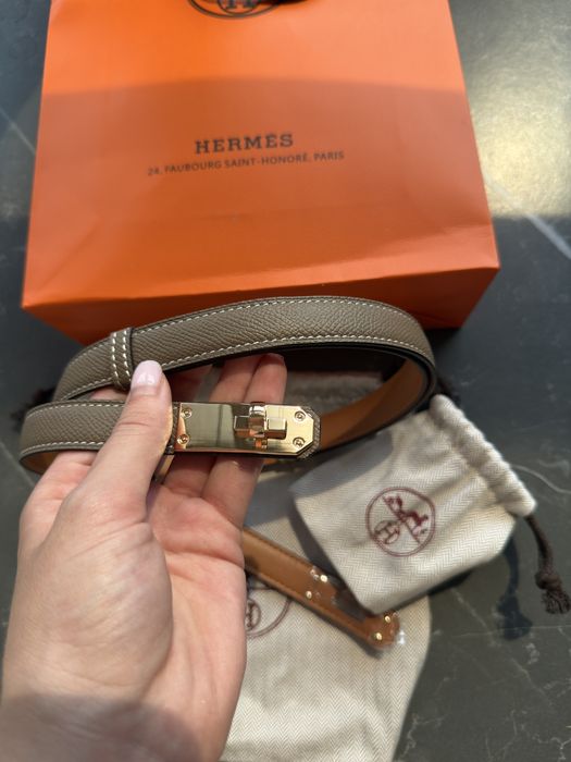 Ремінь Hermes шкіряний