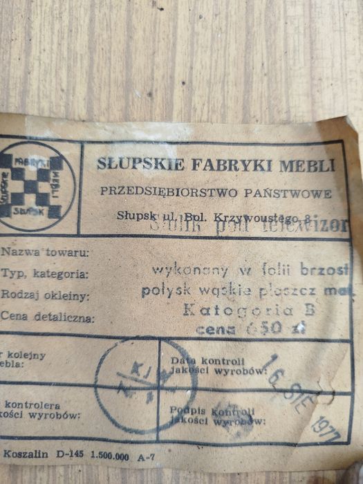 Zestaw mebli PRL lat70
