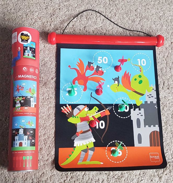 rzutki magnetyczne Scratch Zabawka Roku, stan bdb, kompletne