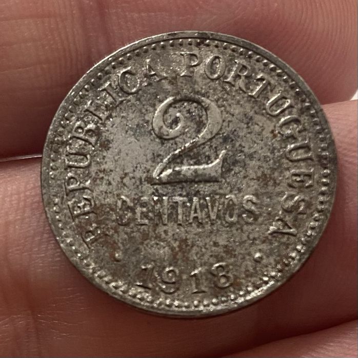 Moeda  579 - 2 Centavos 1918 - FERRO