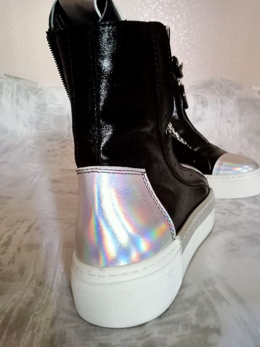 Ботинки высокие демисезонные натуральная кожа