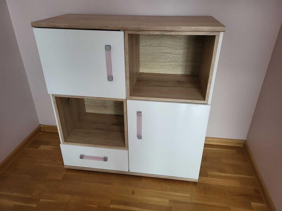Zestaw mebli młodzieżowych 9 elementów dziewczęcy