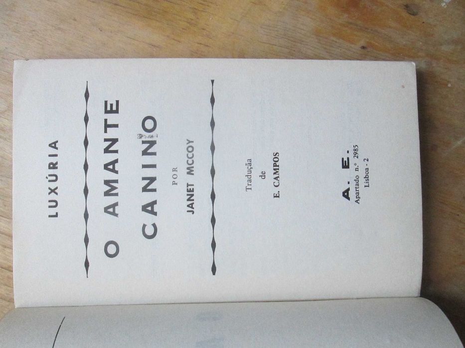 O Amante Canino,  de Janet Mccoy