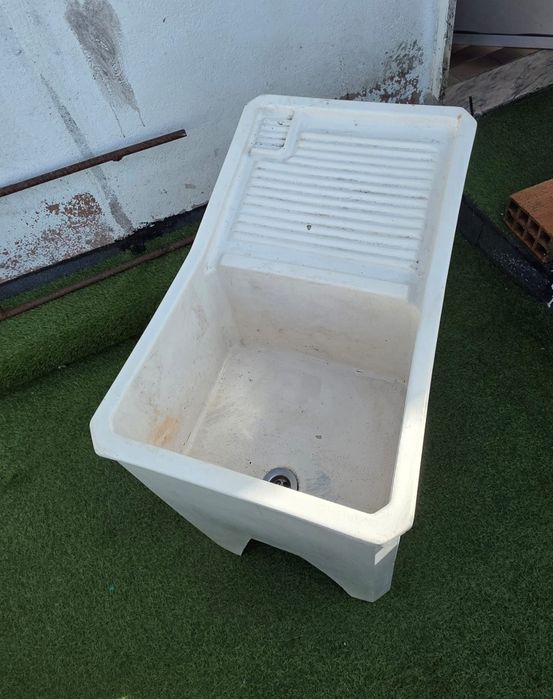 Mini Tanque para Lavar Roupa em Fibra plastico