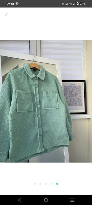 Тепла твідова сорочка Mango 44-46р