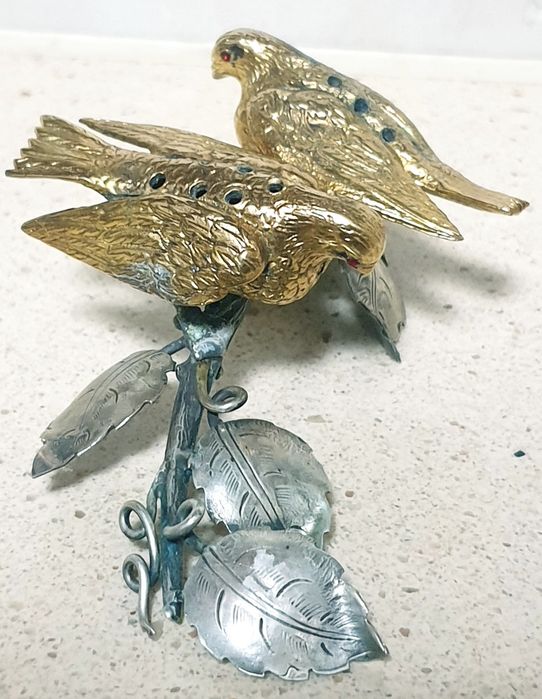 Raro antigo paliteiro em prata portuguesa Javali II