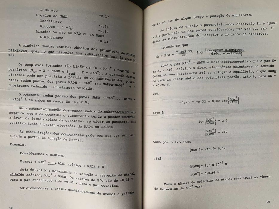 Bioquímica, de J. Santos Oliveira - Volumes 1 e 2