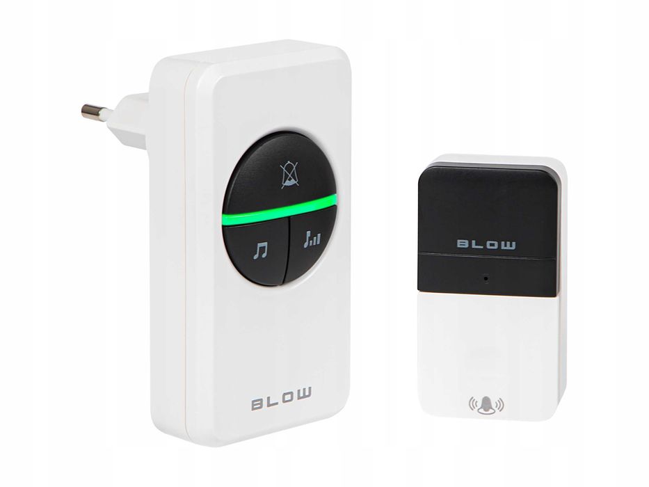 Dzwonek BEZPRZEWODOWY wodoodporny duży zasięg kinetyczny bezbateryjny