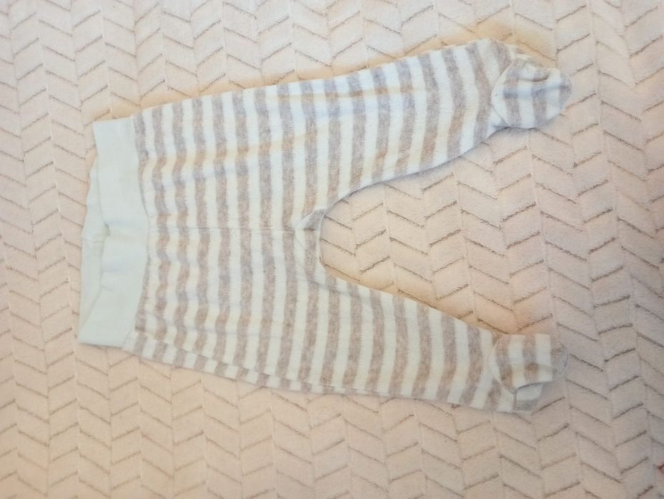 Spodnie śpiochy ocieplane polarowe niemowlęce chłopięce 68