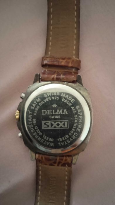 Relógio de pulso Delma Chronograph (ouro e prata) - edição limitada