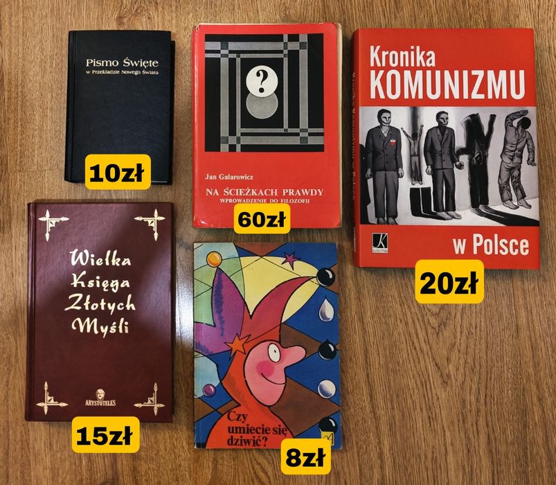Komplet książek różnych